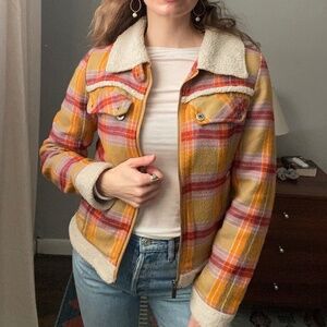 Vintage LEI Wool Blend Sherpa Trucker Jacket - S / XS